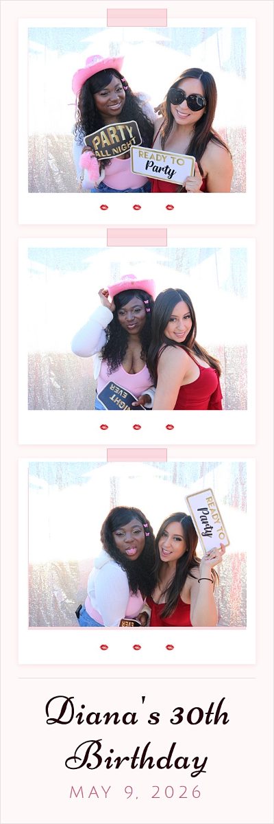 Photo booth 2x6 strip