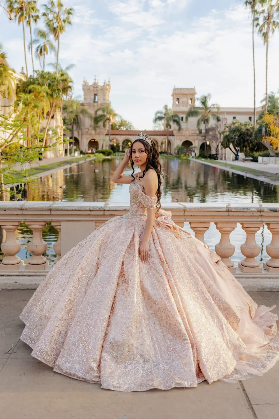 Quinceañera portraits at Balboa Park, San Diego